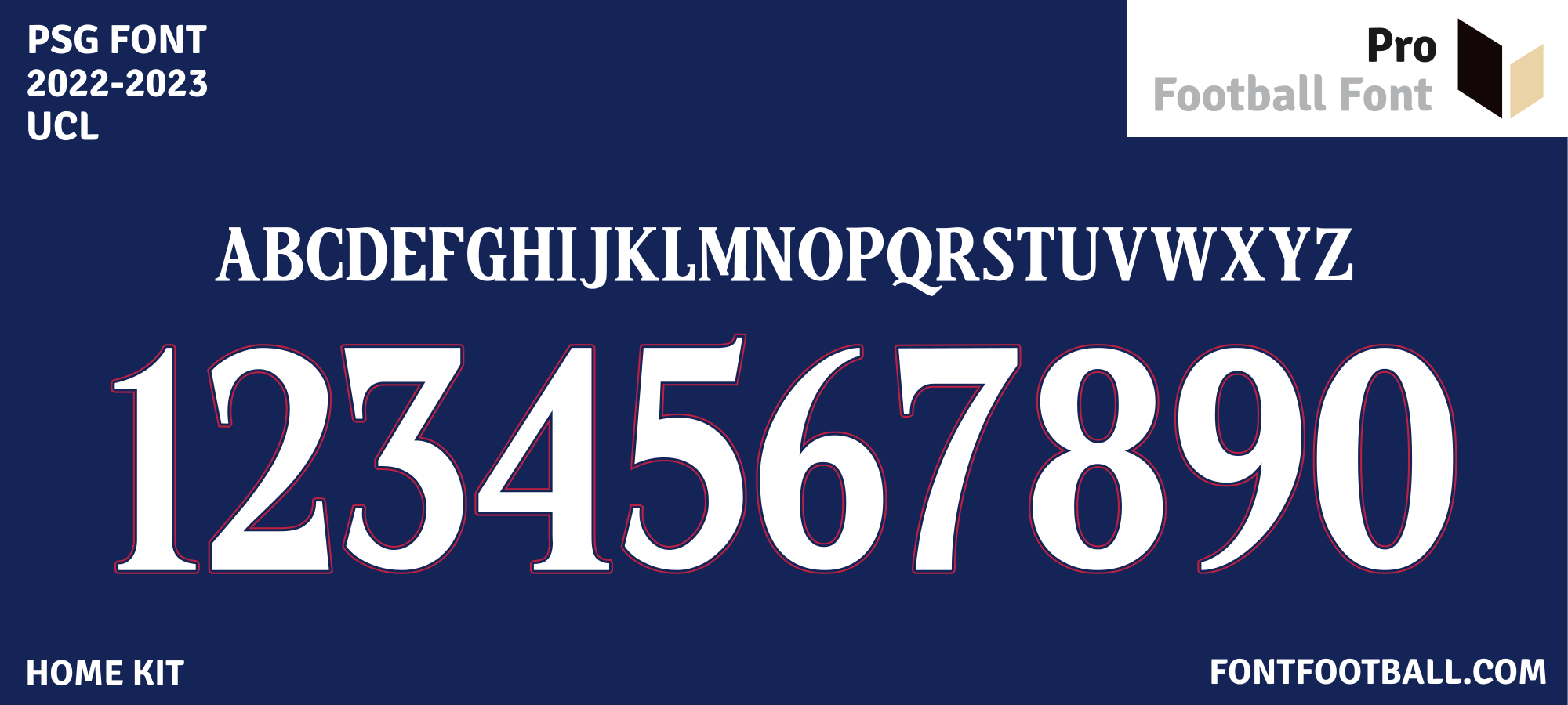 PSG 20222023 UCL Font